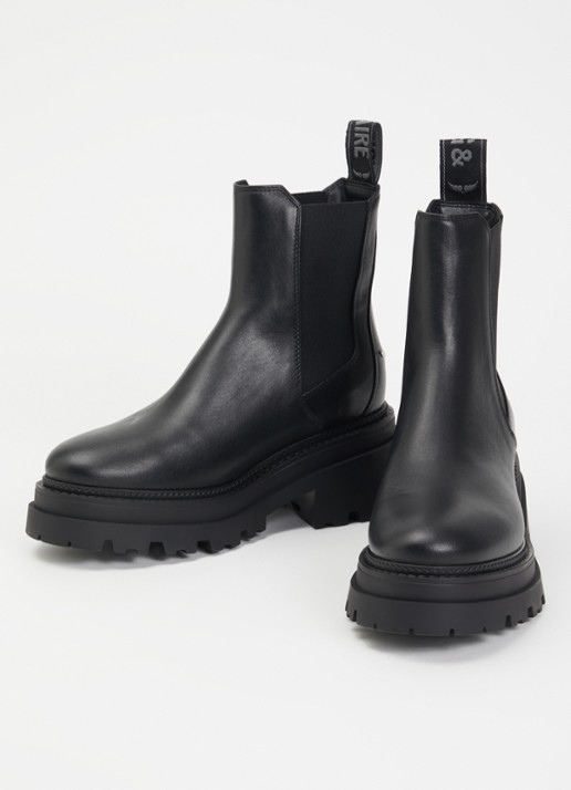 Zadig&Voltaire Ride chelsea boot van leer - detail 2 zwart