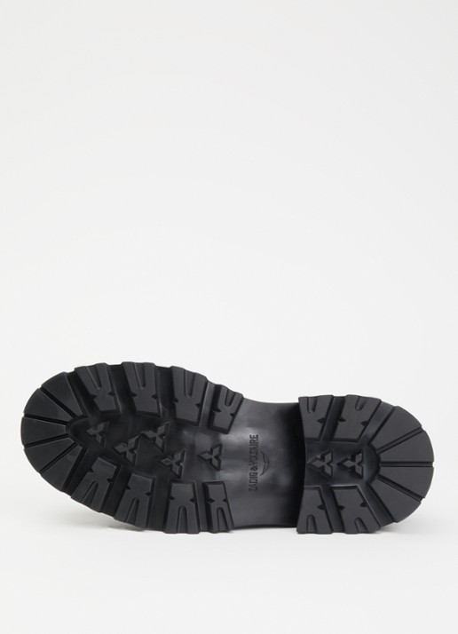 Zadig&Voltaire Ride chelsea boot van leer - detail 3 zwart