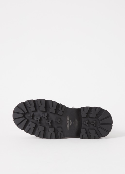 Zadig&Voltaire Ride veterboot van leer - detail 3 zwart