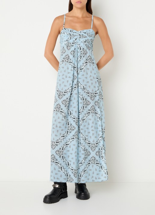 Zadig&Voltaire Rippie maxi jurk met logoprint