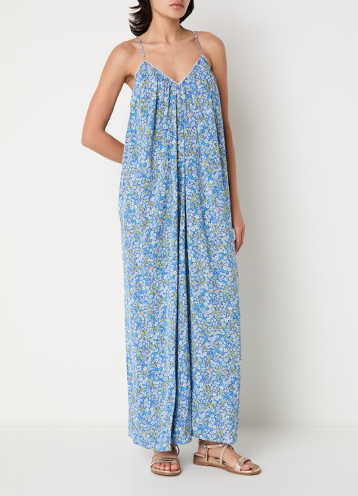 Zadig&Voltaire Ristym maxi jurk met print en details van kant