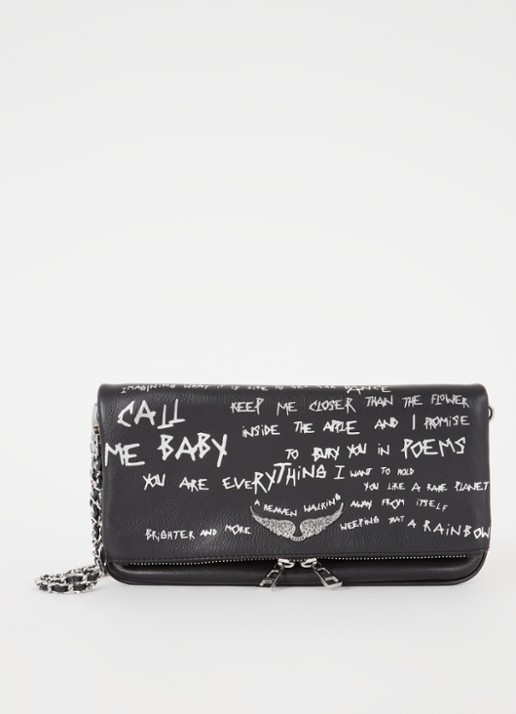 Zadig&Voltaire Rock clutch met afneembare schouderriem
