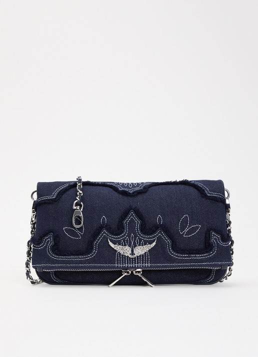 Zadig&Voltaire Rock clutch van denim