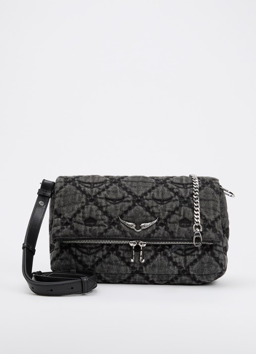 Zadig&Voltaire Rock II schoudertas met quilt patroon en afneembare schouderriem