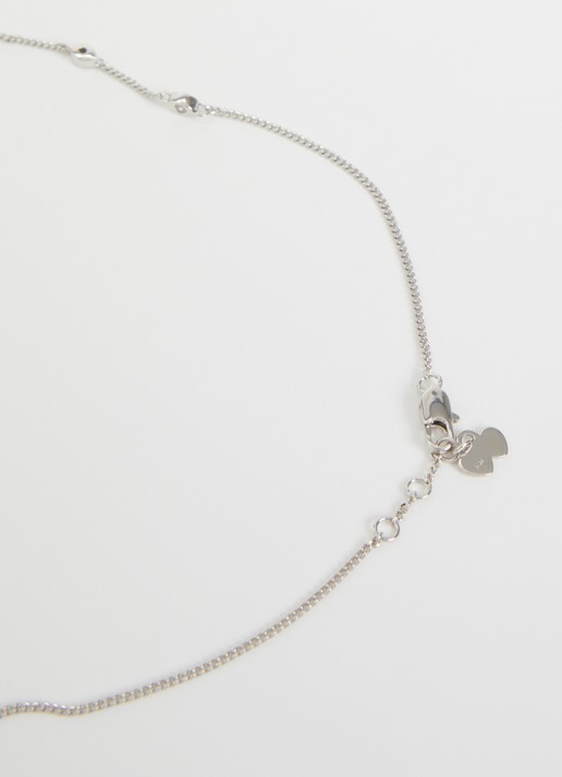Zadig&Voltaire Rock ketting met kristal - detail 3 zilver