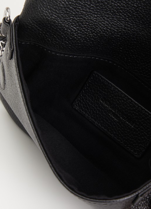 Zadig&Voltaire Rock Mini clutch van leer - detail zwart