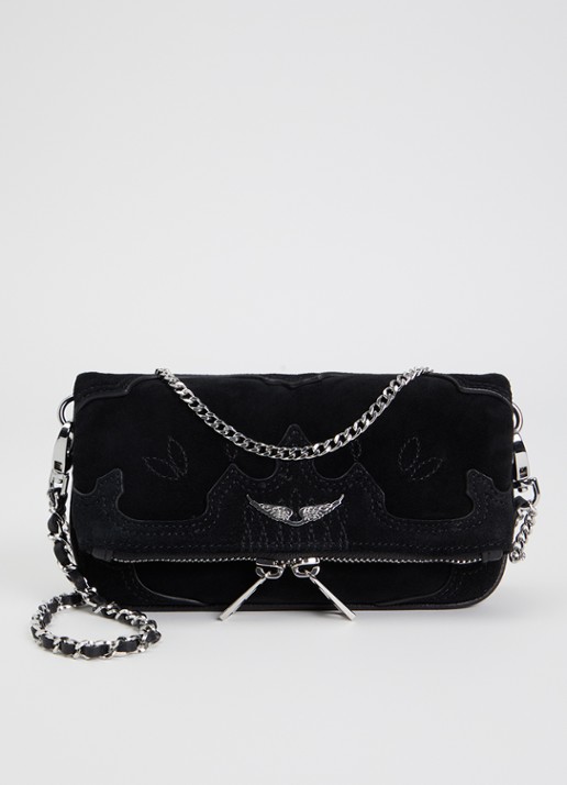 Zadig&Voltaire Rock Mini clutch van suède
