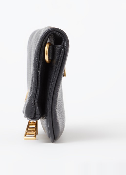 Zadig&Voltaire Rock Nano clutch van leer met afneembare schouderriem - detail 3 zwart