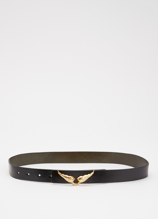 Zadig&Voltaire Rock Reversible riem van leer met logo