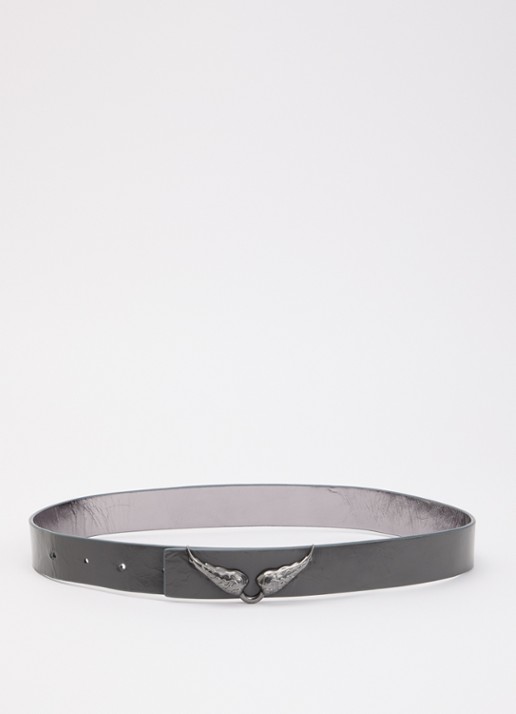Zadig&Voltaire Rock Reversible riem van leer met logo