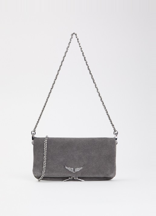 Zadig&Voltaire Rock schoudertas van suède