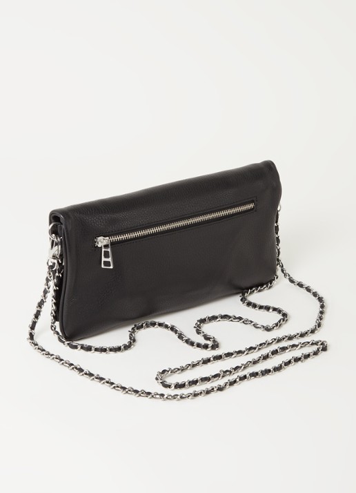 Zadig&Voltaire Rock Small clutch van leer - detail 2 zwart