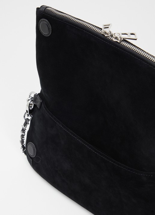 Zadig&Voltaire Rock Western clutch van suède - detail 2 zwart