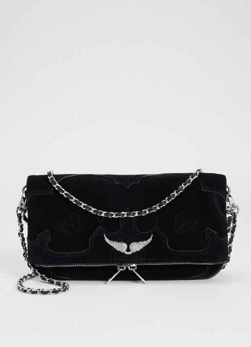 Zadig&Voltaire Rock Western clutch van suède