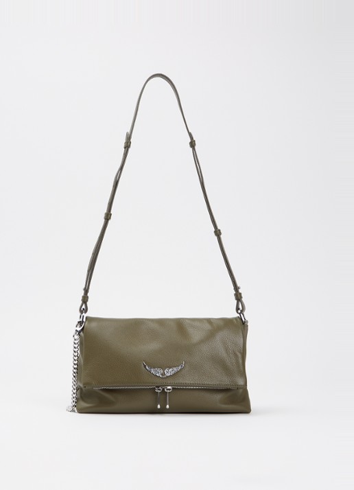 Zadig&Voltaire Rocky II schoudertas van leer met logo