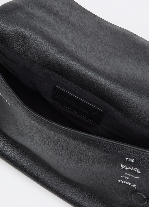 Zadig&Voltaire Rocky II schoudertas van leer met verstelbare schouderriem - detail 2 zwart