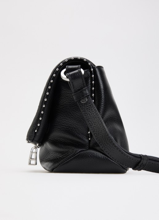 Zadig&Voltaire Rocky II schoudertas van leer met verstelbare schouderriem - detail 2 zwart