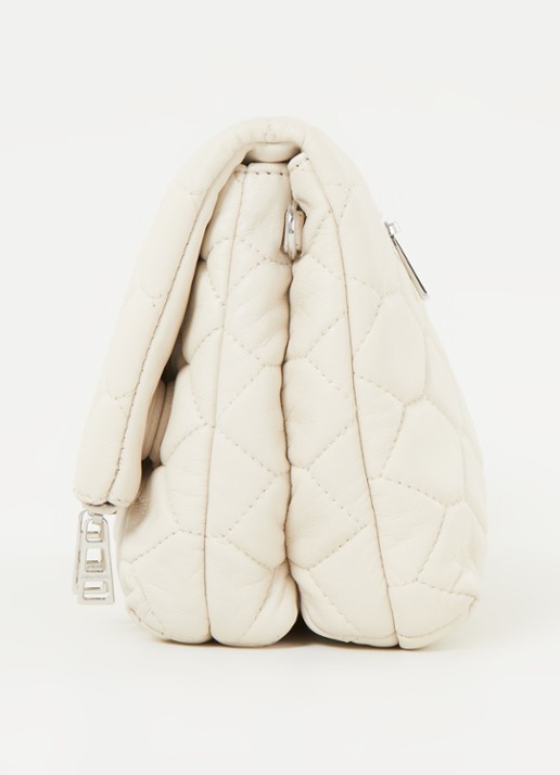 Zadig&Voltaire Rocky XL schoudertas van lamsleer - detail 4 gebroken wit