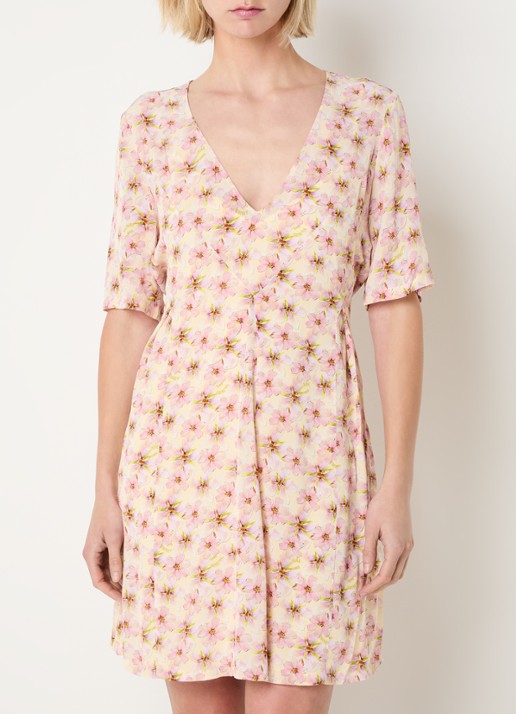 Zadig&Voltaire Rodalas smooth mini tuniekjurk met bloemenprint