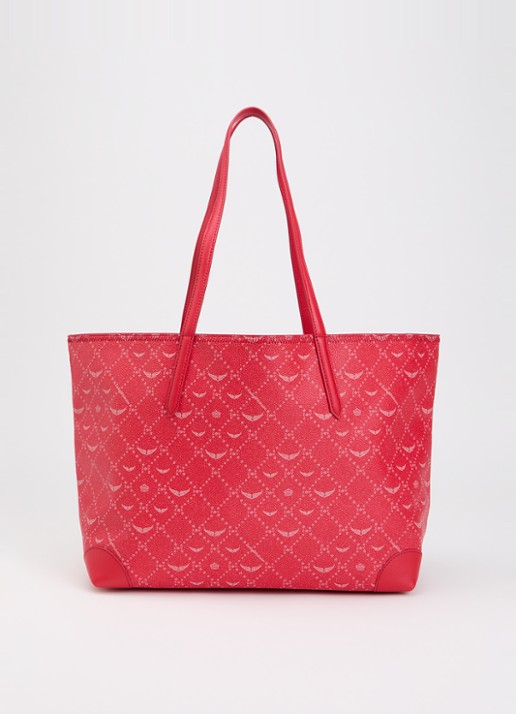 Zadig&Voltaire Shopper van leer met logoprint