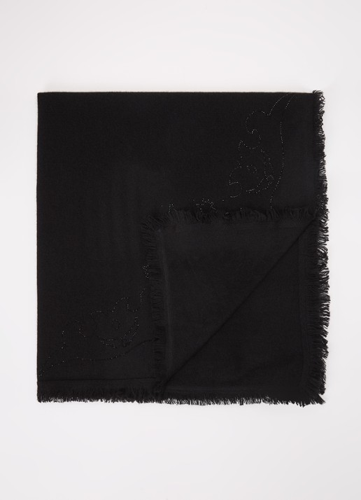 Zadig&Voltaire Stevie sjaal van kasjmier met strass 90 x 90 cm