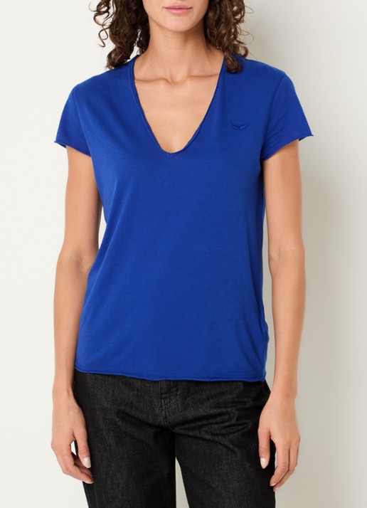 Zadig&Voltaire Story T-shirt met borduring en mesh details