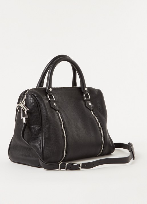 Zadig&Voltaire Sunny Medium handtas van leer  - achterkant 4 zwart