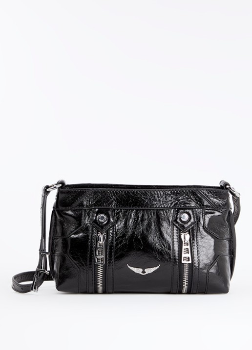 Zadig&Voltaire Sunny Mood crossbodytas van leer met structuur