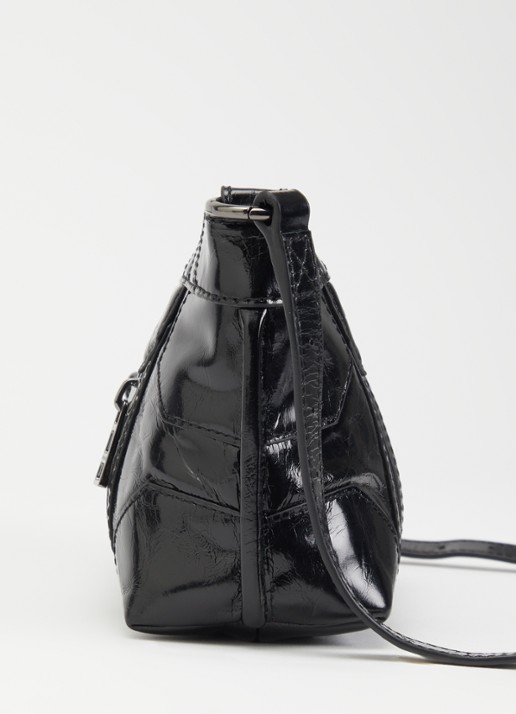 Zadig&Voltaire Sunny Mood crossbodytas van leer met structuur - detail 3 grijs