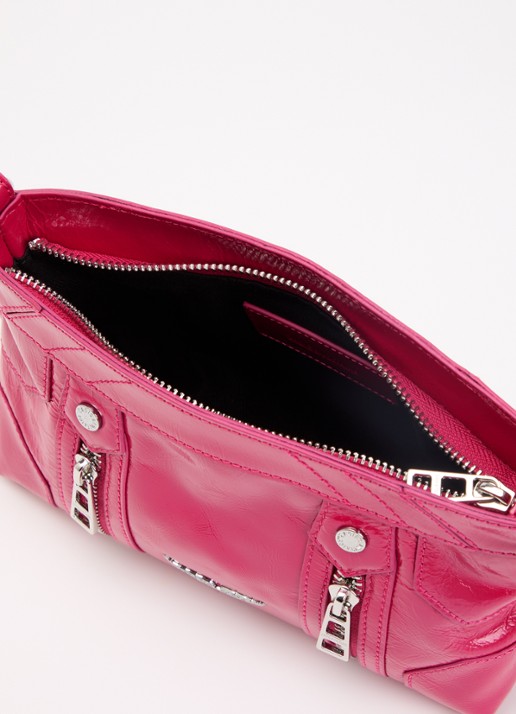 Zadig&Voltaire Sunny Mood crossbodytas van leer met structuur - detail 2 roze