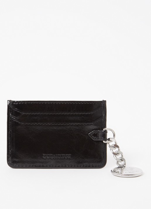 Zadig&Voltaire Sunny Pass pasjeshouder van leer - achterkant 3 zwart