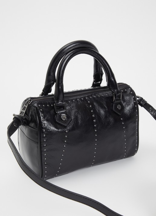 Zadig&Voltaire Sunny Small handtas van leer met studs - achterkant zwart