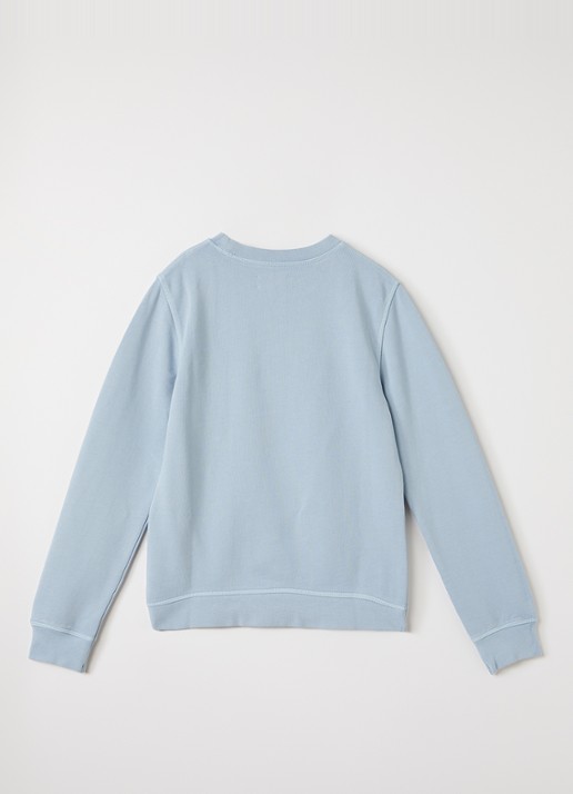 Zadig&Voltaire Sweater met logoprint  - voorkant 2 blauwgrijs