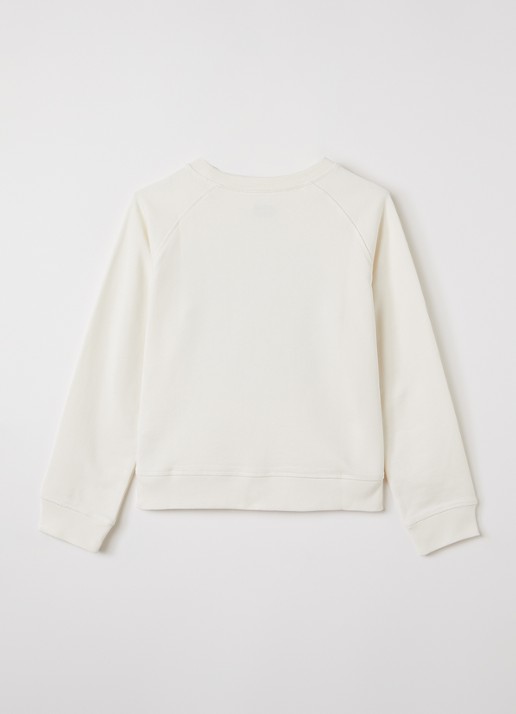 Zadig&Voltaire Sweater met logoprint - voorkant 2 gebroken wit