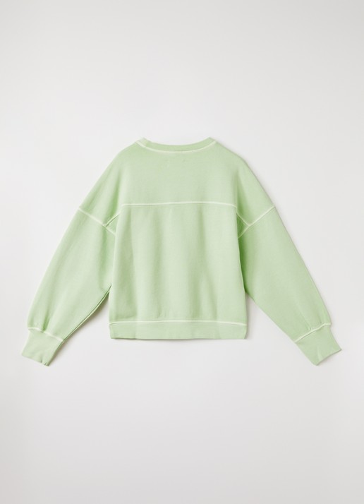 Zadig&Voltaire Sweater met strass - voorkant 3 lindegroen