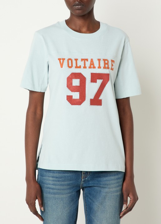 Zadig&Voltaire T-shirt met logoprint en strass