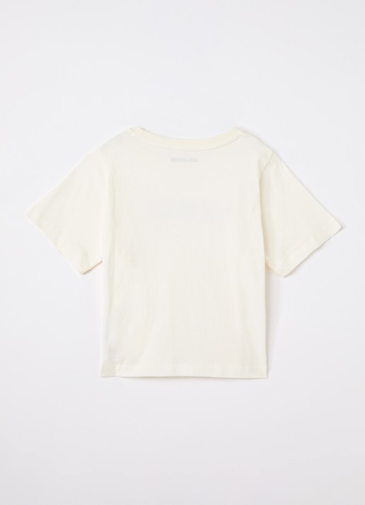 Zadig&Voltaire T-shirt met logoprint - voorkant 2 beige