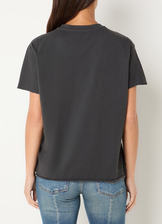 Zadig&Voltaire Tommer T-shirt met print - achterkant 4 donkergrijs