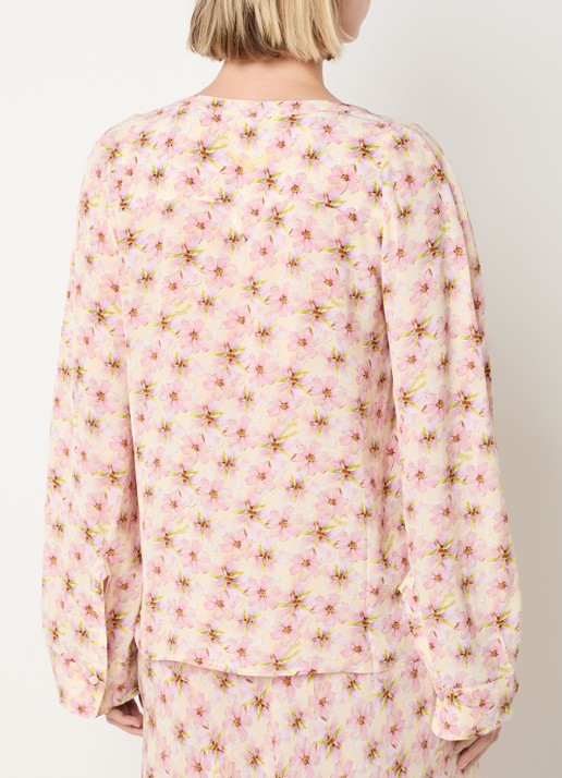 Zadig&Voltaire Tuniek met bloemenprint - achterkant 4 roze