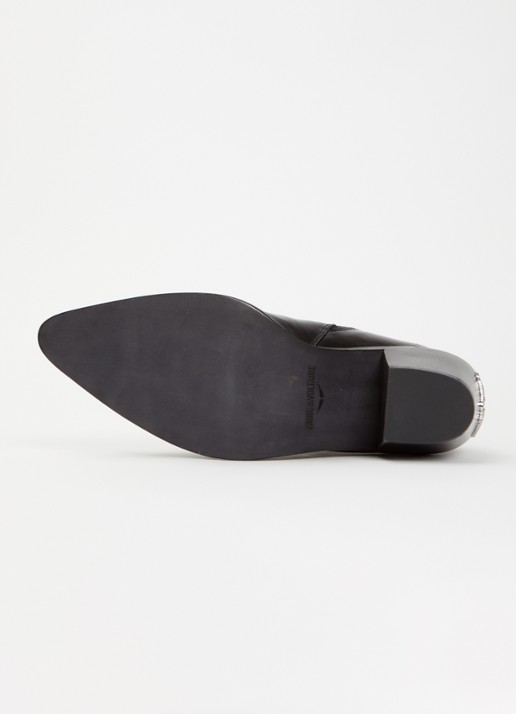 Zadig&Voltaire Tyler Stars chelsea  boot van leer - detail 4 zwart