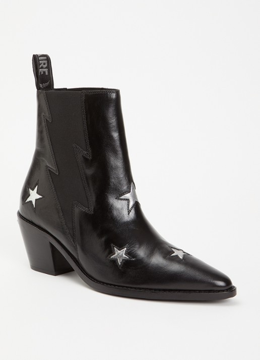 Zadig&Voltaire Tyler Stars chelsea  boot van leer