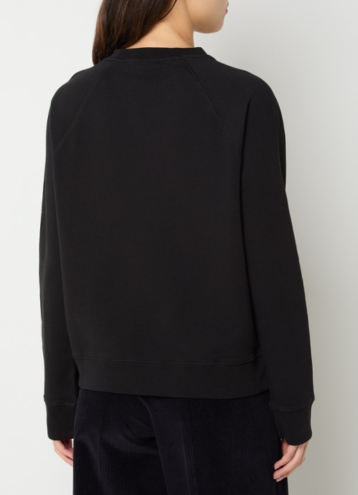 Zadig&Voltaire Upper sweater van  katoen met strass - achterkant zwart