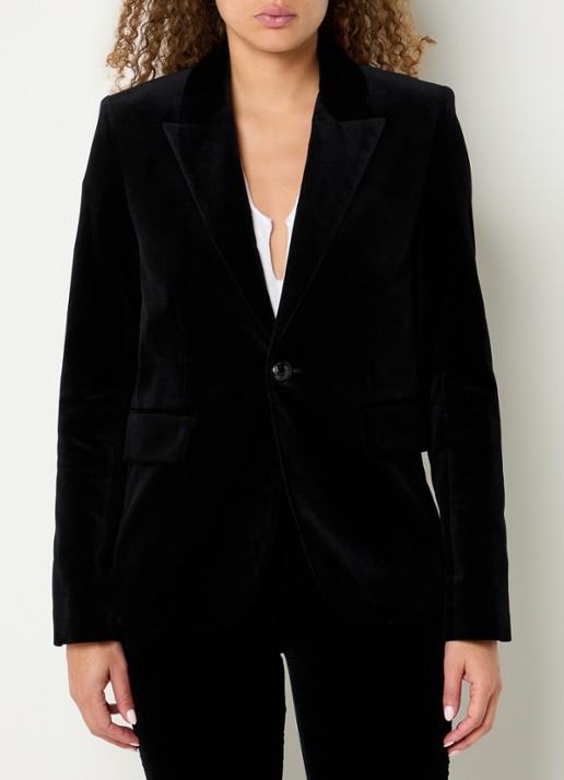Zadig&Voltaire Vavy blazer van fluweel met klepzakken