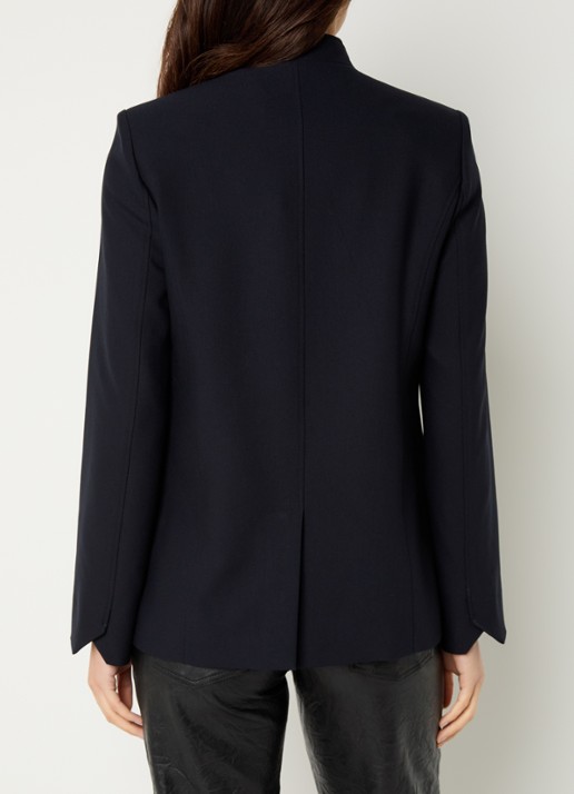 Zadig&Voltaire Verysa jack met schoudervulling - achterkant 2 donkerblauw