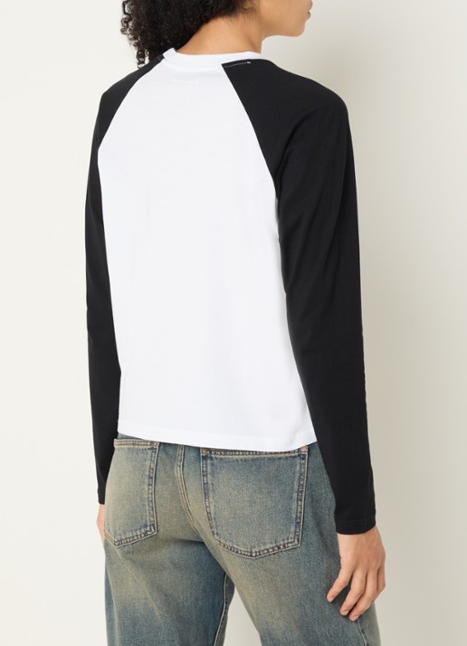 Zadig&Voltaire Walkra longsleeve met logoprint - achterkant 2 wit