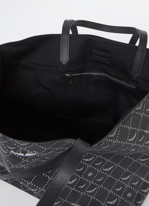 Zadig&Voltaire XL shopper met logoprint - detail 2 zwart