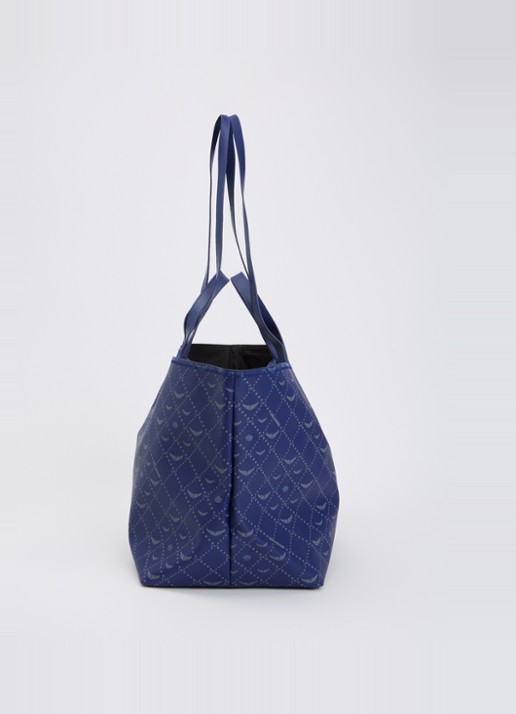 Zadig&Voltaire XL shopper met logoprint - detail 5 donkerblauw