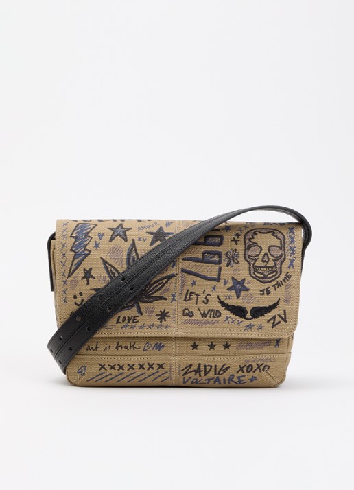 Zadig&Voltaire Z Camp Satchel schoudertas van canvas