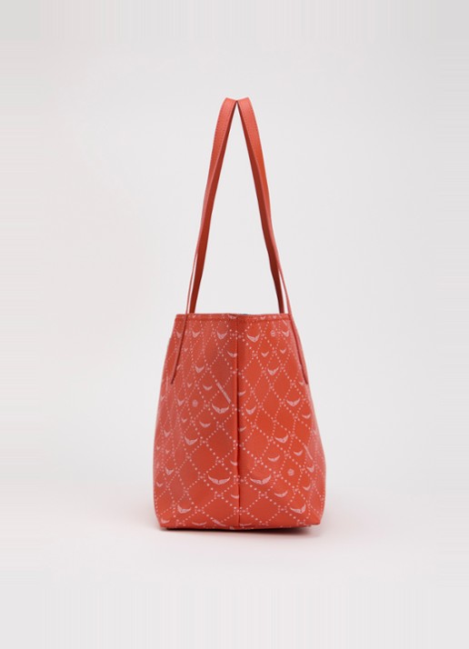 Zadig&Voltaire Z shopper van canvas met logoprint - detail 4 orange