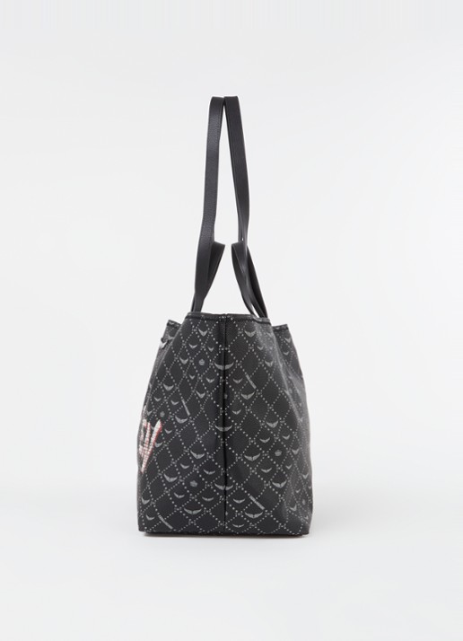 Zadig&Voltaire Z shopper XL met print - detail 6 zwart